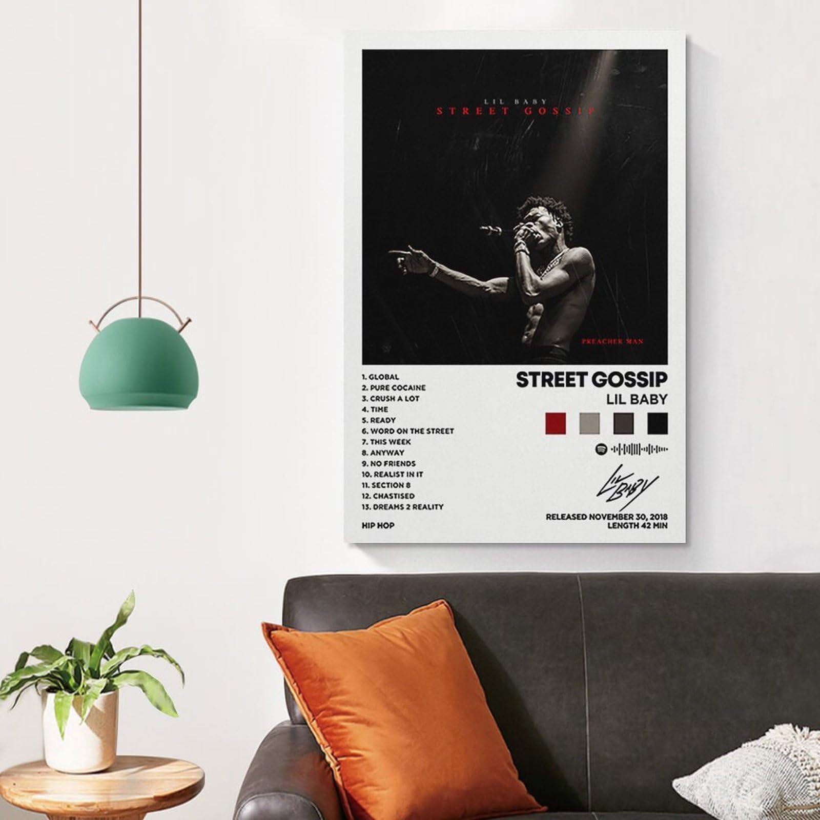 PEIXEN Lil Baby - Street Gossip Album Cover Canvas Posters for
